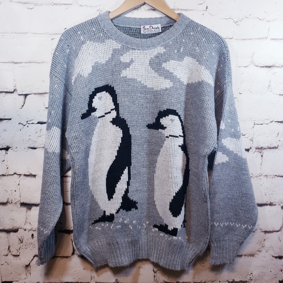 Vintage Nan Dorsey Penguin Sweater 